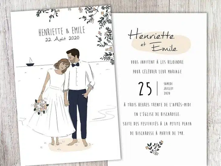 Comment faire une invitation de mariage classique et simple