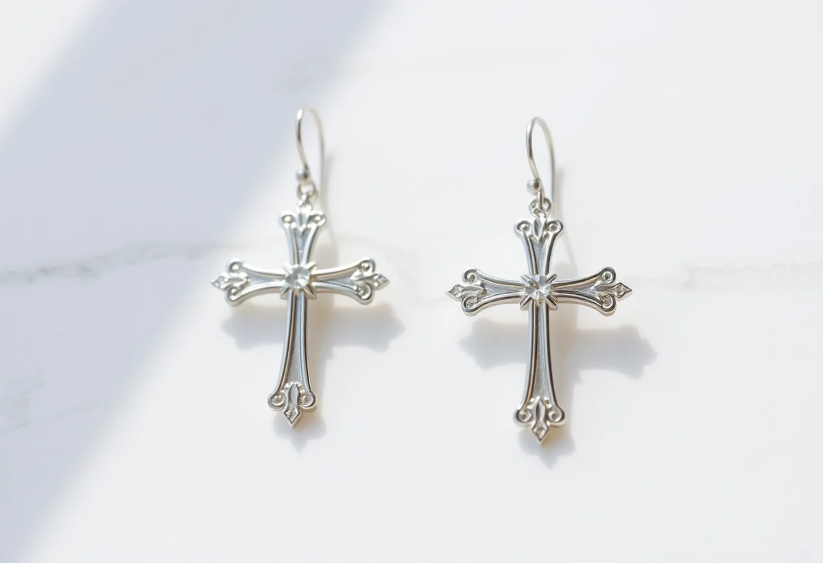 boucles croix mariage